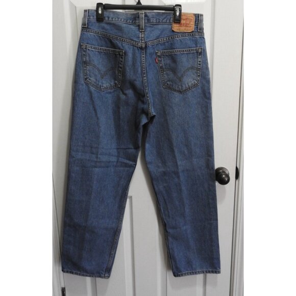 Vintage Levis 550 Relaxed Fit Jeans Mens 36x32 Medium Wash Denim Made Colombia - Picture 4 of 9